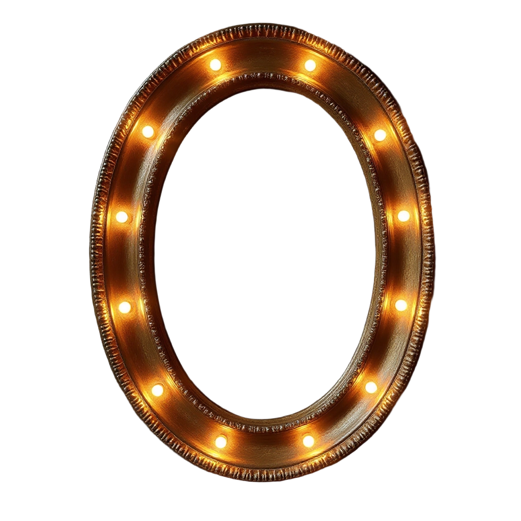 Illuminated Oval Frame